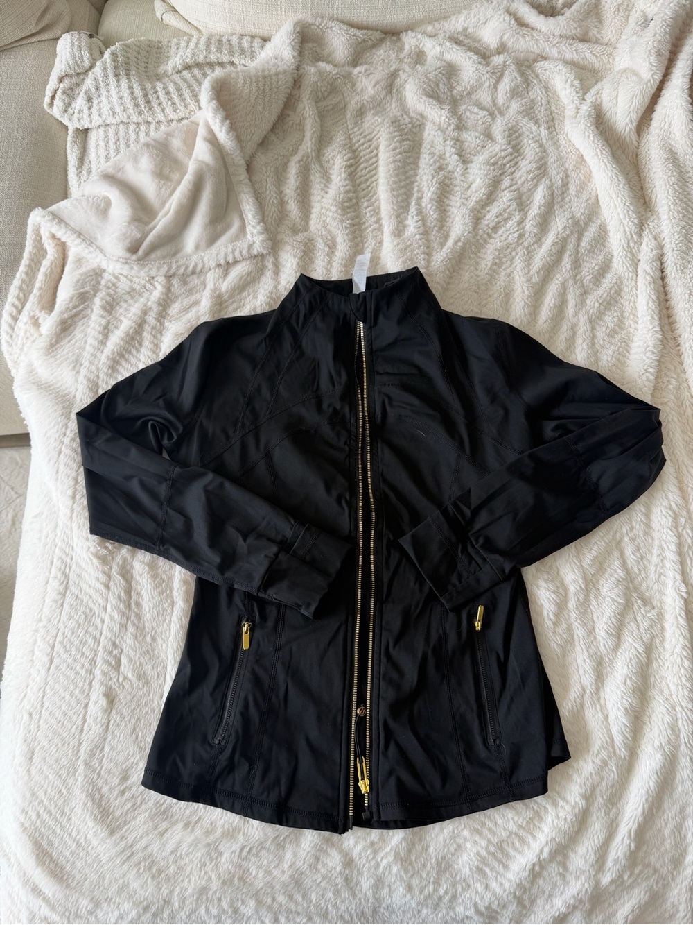 Black Women's Zip-Front Lightweight Jacket